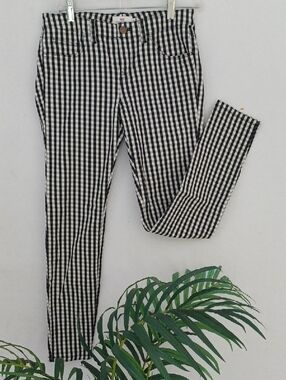 Vineyard Vines Black & White Gingham Skinny Pants